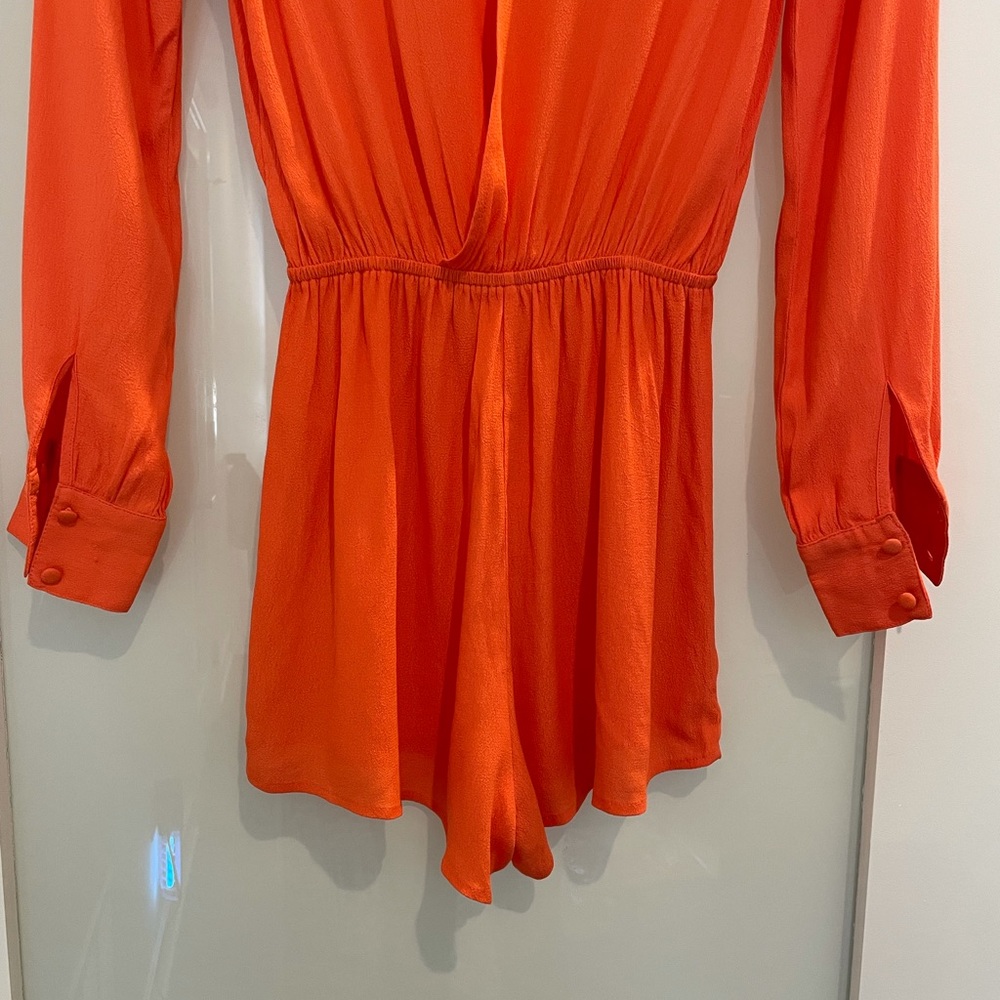 superdown Orange Long Sleeve Romper - Picture 6 of 7